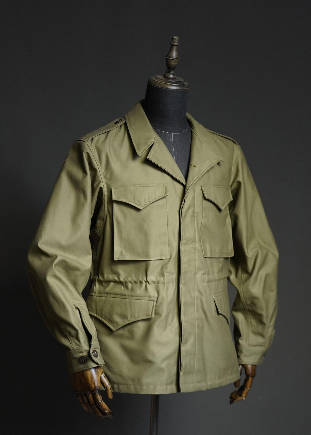 WWII M-43 Field Jacket Reproduction, 1943 US Army M1943 Field Jacket, 100% Cotton Military Jacket, Vintage Army Field Coat