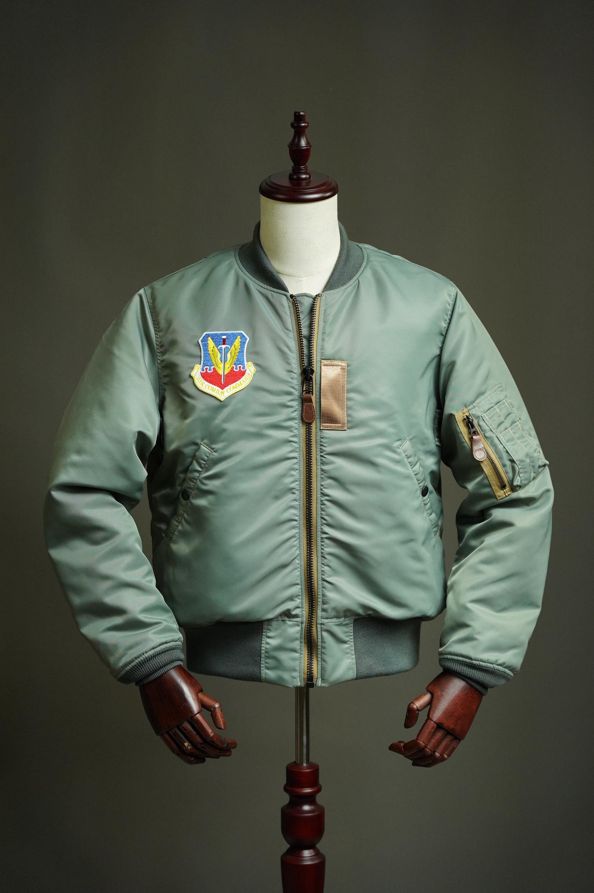 Early USAF MA-1 Flight Jacket | Vintage Nylon Bomber | Military Pilot Jacket | Collector Reproduction