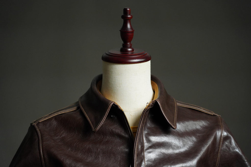 A-2 Horsehide Flight Jacket, WWII USAAF Reproduction, Seal Brown Leather Bomber Jacket, Vintage Military Aviation Jacket