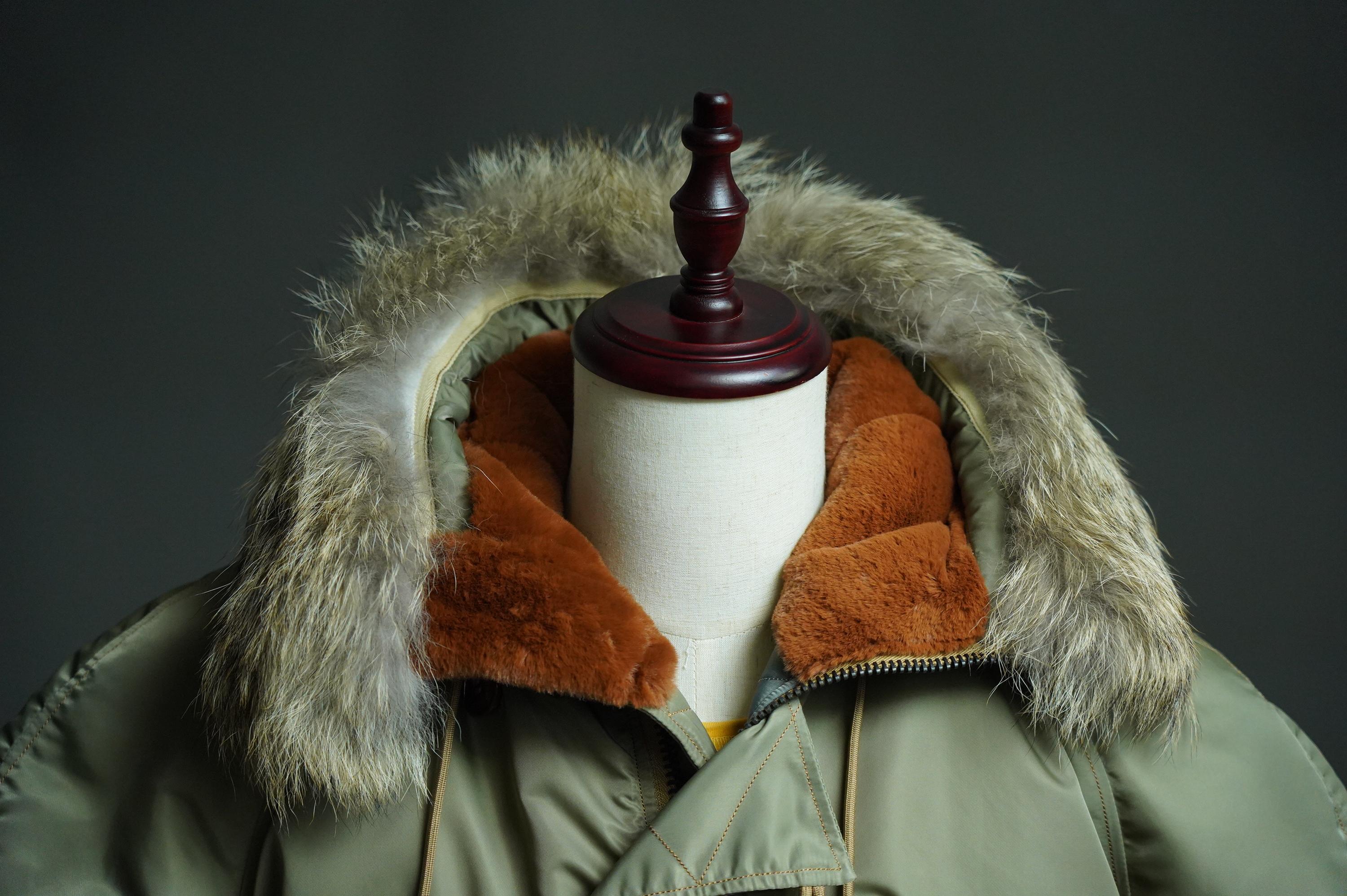 N-2B Flight Jacket, 1950s Military Aviation Jacket, Nylon 66 Wool Insulated Hooded Bomber