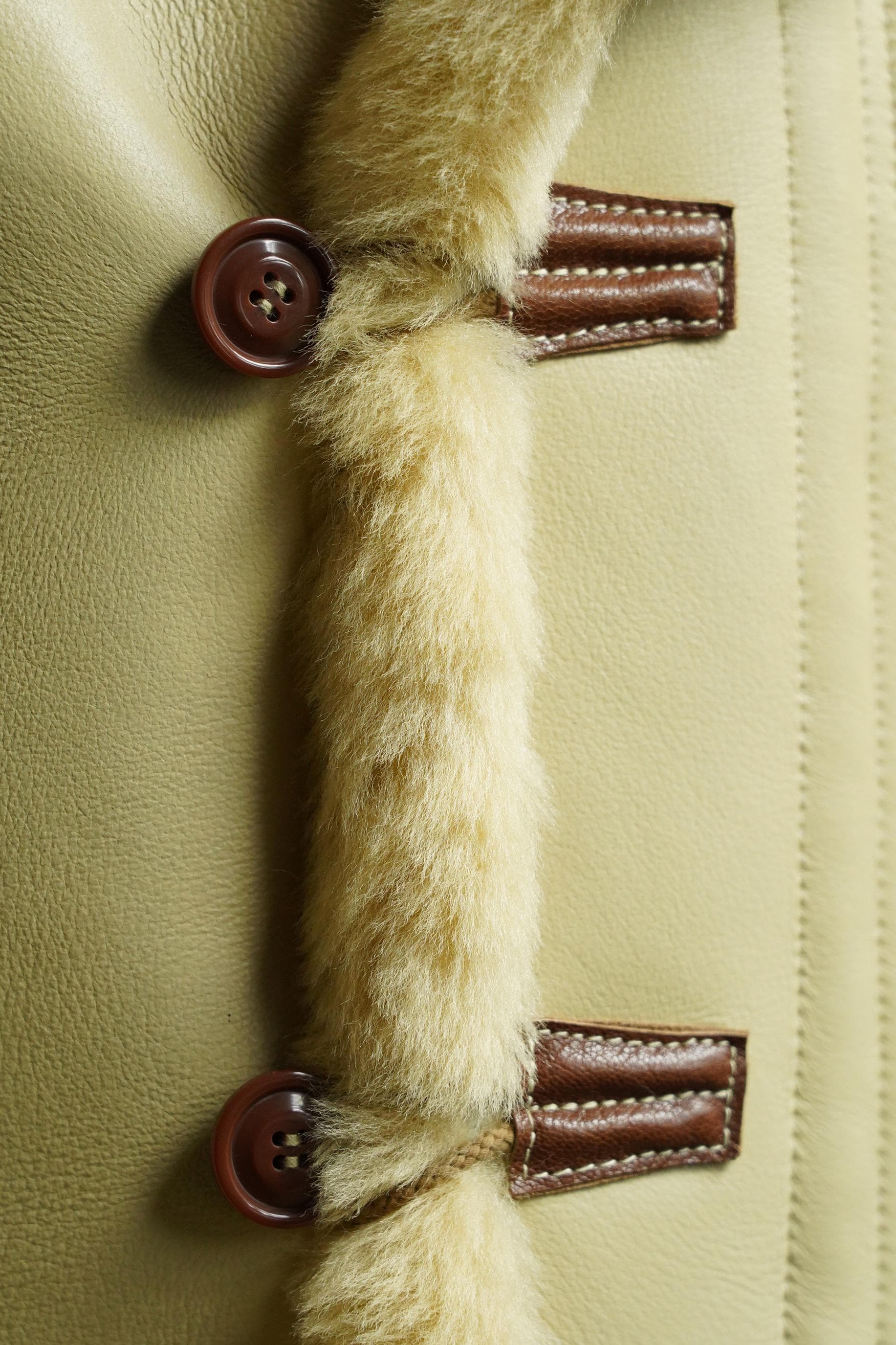 B-7 Shearling Flight Coat, WWII USAAF Sheepskin Jacket, Vintage Military Winter Aviation Parka