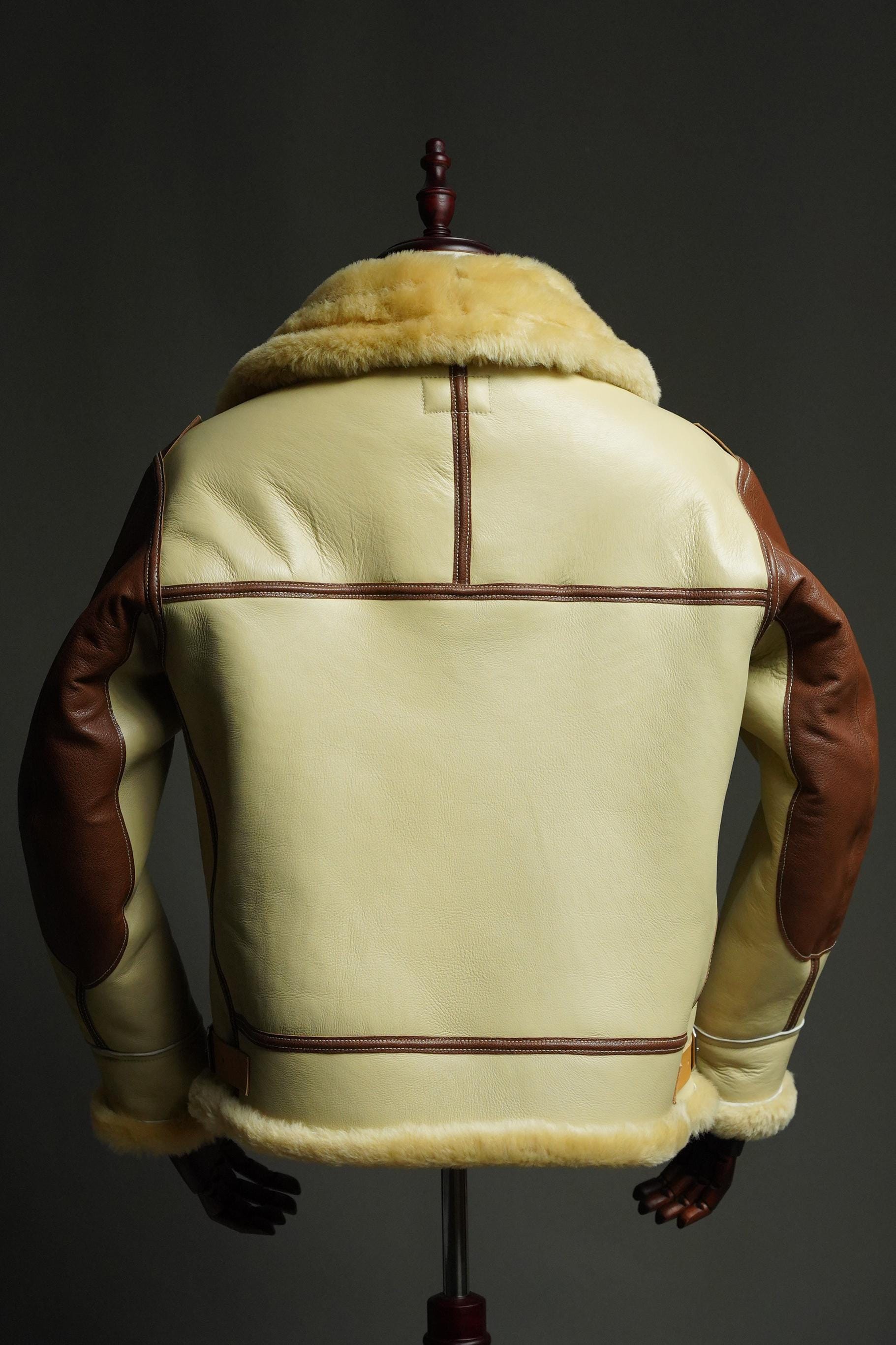 WWII USAAF B-3 Sheepskin Flight Jacket | Australian Shearling | Extreme Cold Bomber | Collector Reproduction