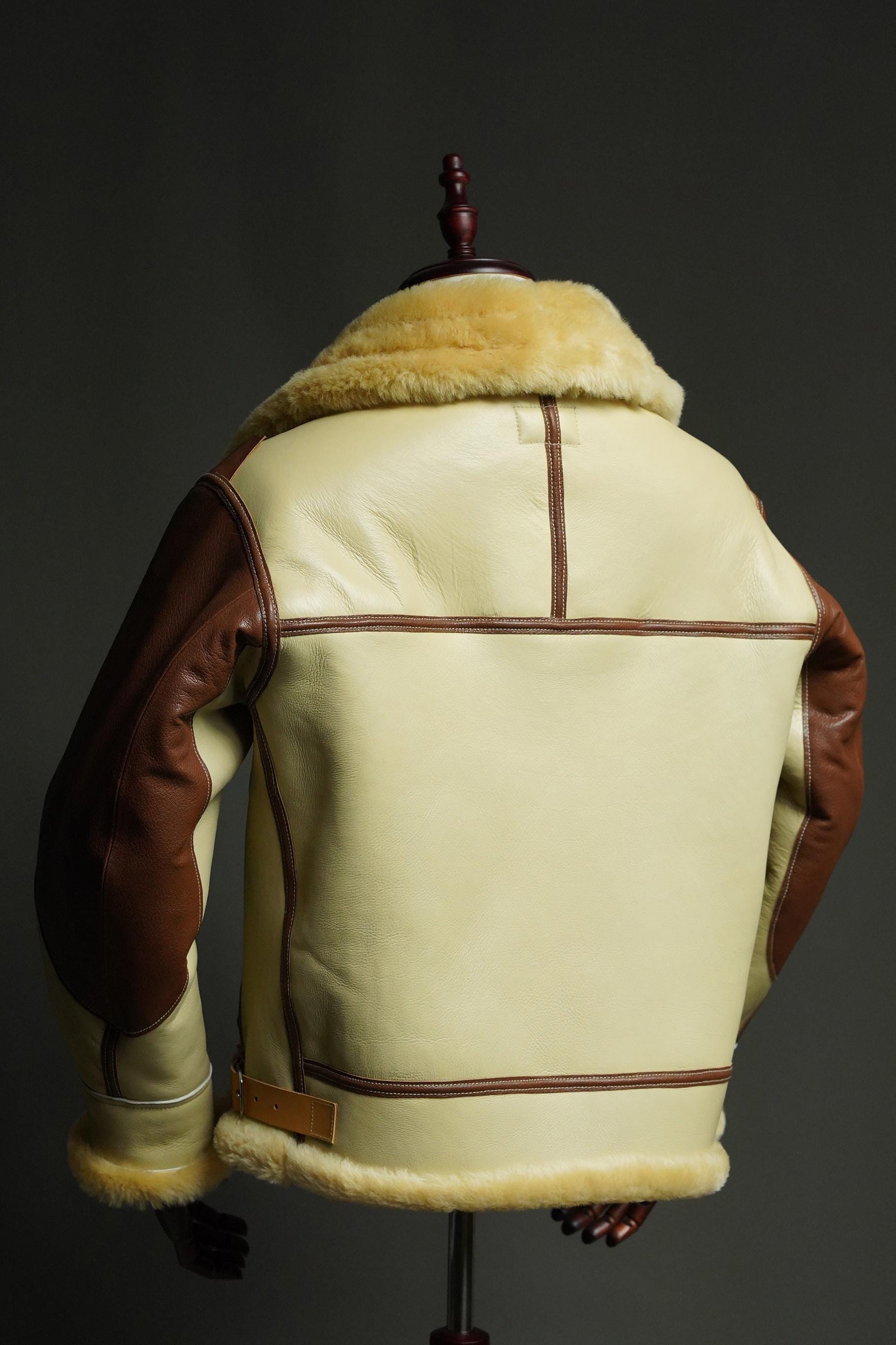 WWII USAAF B-3 Sheepskin Flight Jacket | Australian Shearling | Extreme Cold Bomber | Collector Reproduction