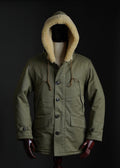 WWII B-11 USAAF Winter Flight Parka, Wool Lined Cold Weather Reproduction