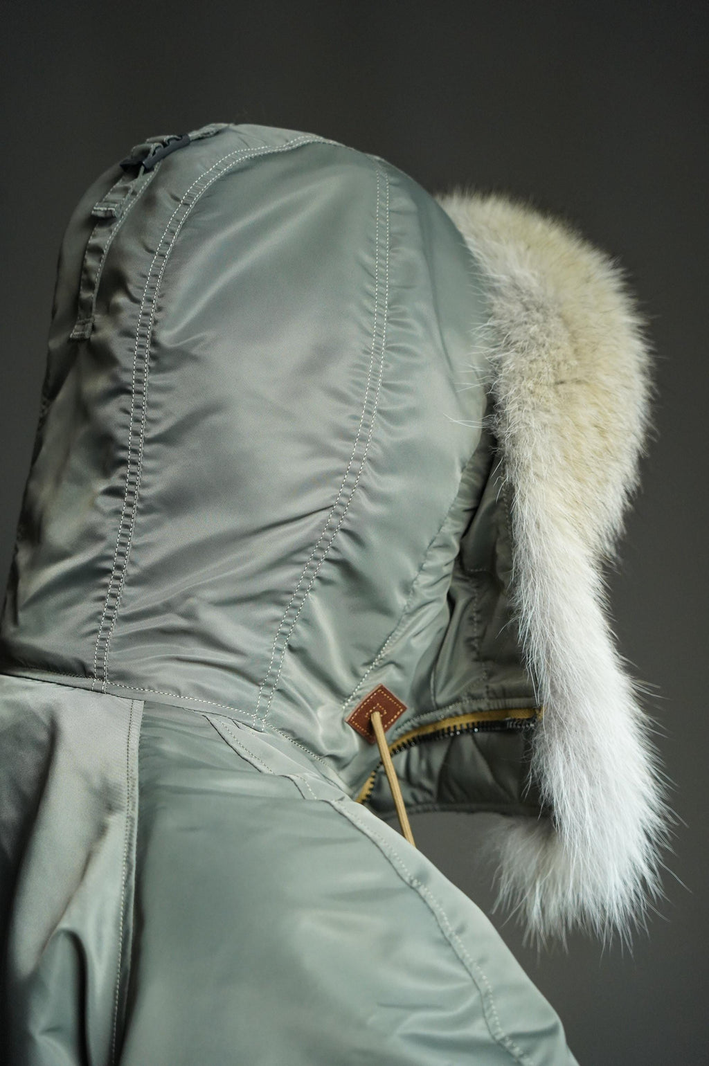 N-3B Flight Parka, Cold Weather Military Aviation Jacket, Nylon 66 Wool Insulated Hooded Jacket