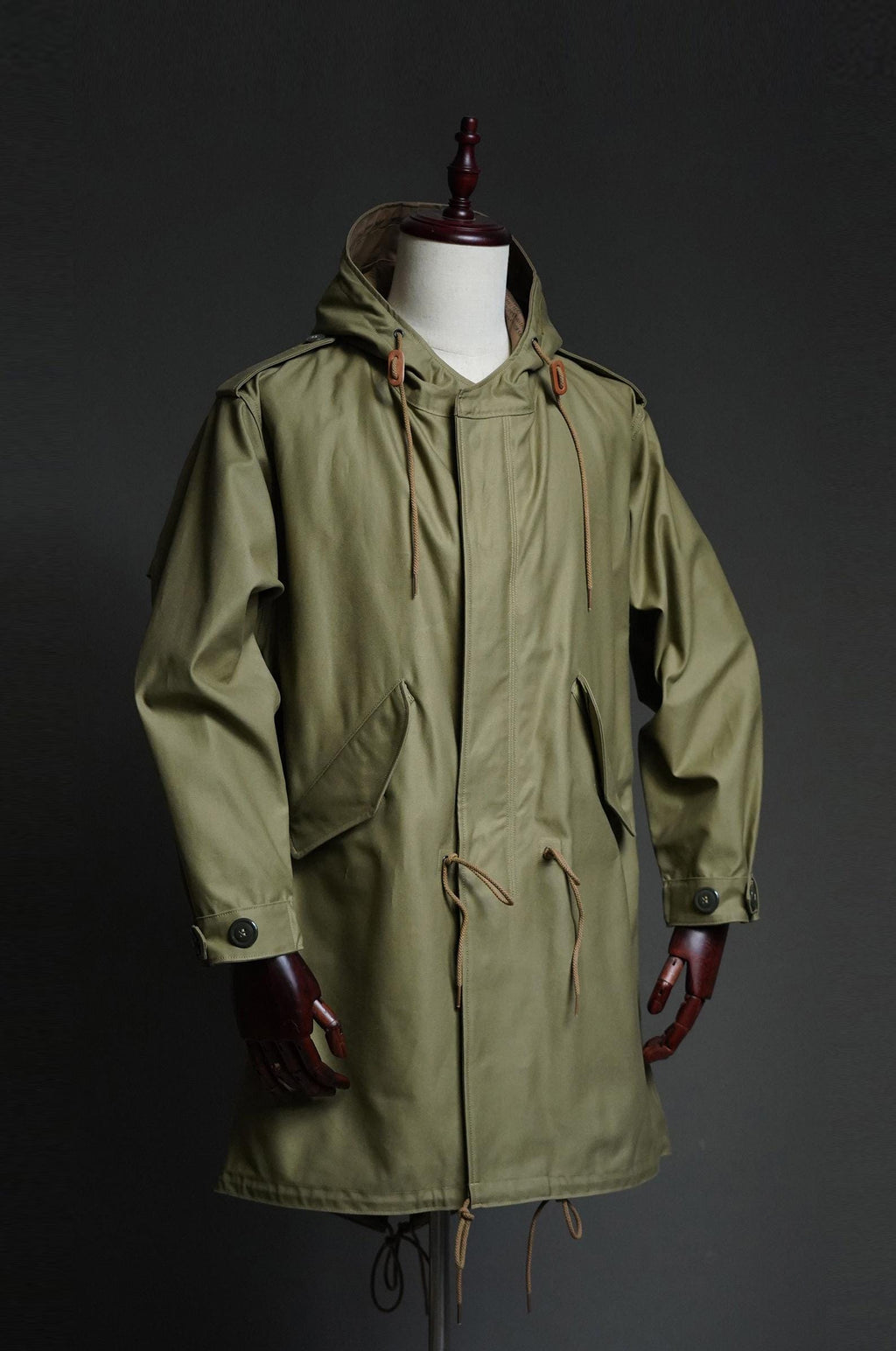 M-1951 Fishtail Parka, Korean War US Army M51 Field Coat, Vintage Military Reproduction Parka