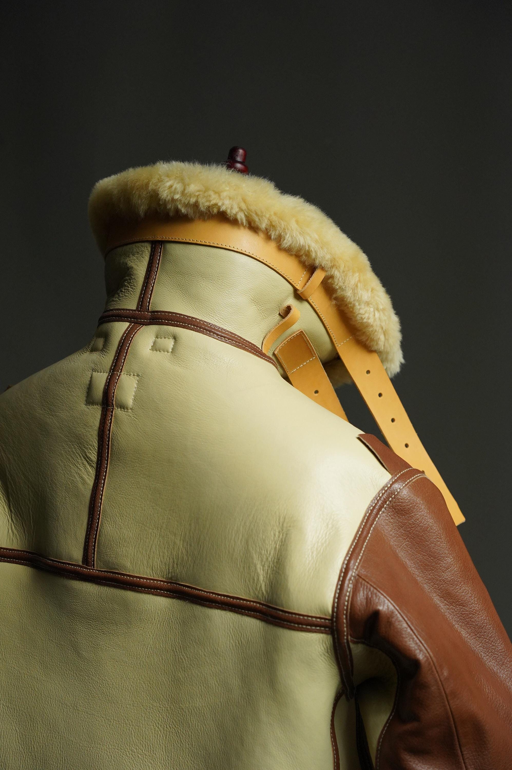 WWII USAAF B-3 Sheepskin Flight Jacket | Australian Shearling | Extreme Cold Bomber | Collector Reproduction